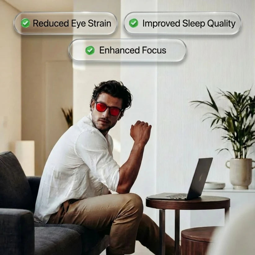 Flow State™ Unisex Red Lens Blue Light Glasses